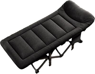 Opvouwbaar Kampeerbed - Vouwbedje Strandbed - Buiten Ontspannen - Stevig Stalen Frame - 190x68x40 cm