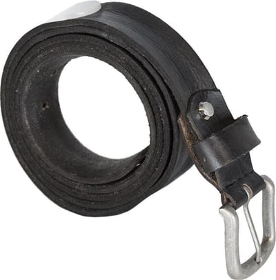 Leren Riem Donkergrijs Van 3 cm Breed - Dames Riem Of Heren Riem - Maat 115 (Taille tot 100 cm)