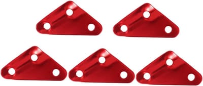 5 stuks Geanodiseerde Aluminium Tentspanhaken - Stormbestendige Grondankers met Anti-Slip (8 mm) - Lichtgewicht Campingaccessoires 12g/st incl.