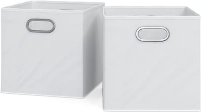 Vicco Opbergbox – 30 x 30 cm Set van 2 Wit