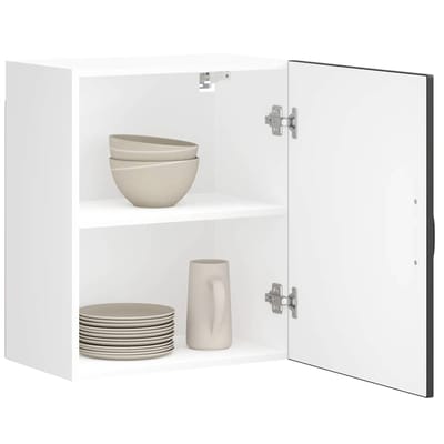 vidaXL - Keukenbovenkast - Lucca - bewerkt - hout - zwart