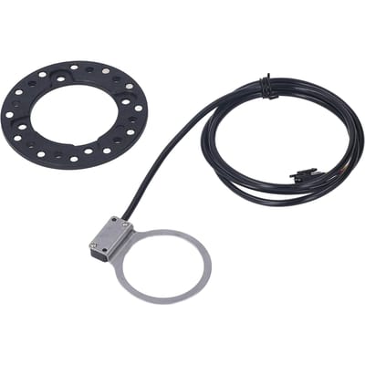 Fiets Kracht Trapondersteuningssensor Stofdicht Compact Dubbel Magnetisch Circuit Lichtgewicht Pulsversterker black
