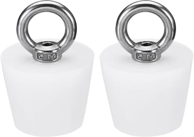 Siliconen Rubber Stop - Badkuipstop Ring - Afvoergat Afsluiten - Conisch Ontwerp - 26 tot 35 mm - Wit