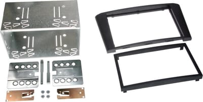 2-DIN Paneel geschikt voor Toyota Avensis (T25) 2003-2009 Kleur: Zwart