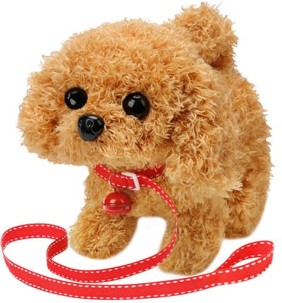 Kraftverdia Knuffel Pluche - Knuffel Hond - Interactieve Knuffel - Gouden Retriever-hond en communiceer met Waggles - Teddy