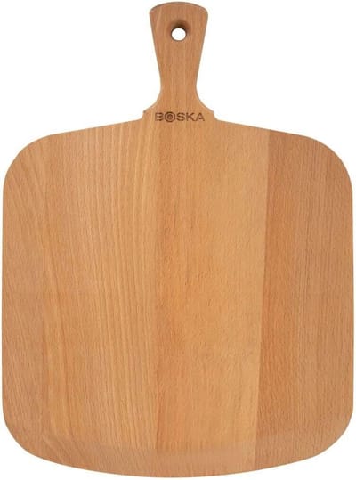 Boska Pizzaschep Amigo - Voor warme en koude pizza - Kort handvat - Beukenhout - 30 cm breed