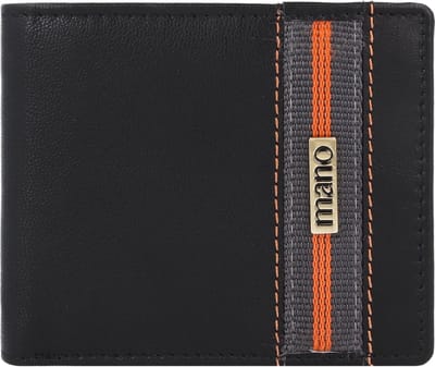 mano Don Leonardo Portemonnee RFID Leer 11 cm - Jongens - Horizontaal - schwarz