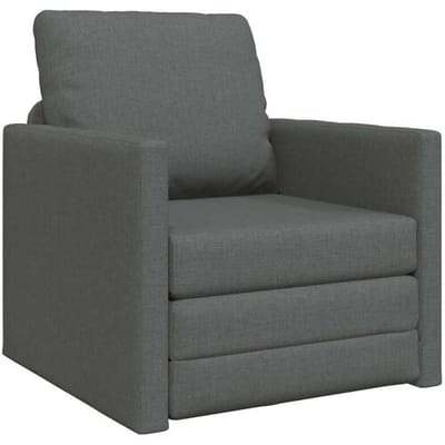 VidaXL 2-in-1 slaapbank - donkergrijs, 112 x 174 x 55 cm