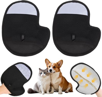 Handschoenen voor Huisdieren, 2 Stuks, Antistatische Bonthandschoenen, Magne
