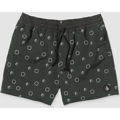 Volcom Lido Print Trunk 16 Boardshorts grijs