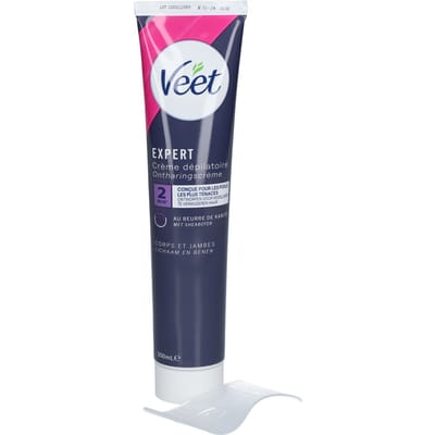 Veet Expert Ontharingscreme met sheaboter - Lichaam & benen - Alle huidtypes - 200ml