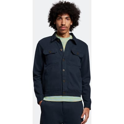 Lyle & Scott Trucker Jacket Dark Navy Size: XS | Military Jackets Outlet | Heren | Blauw