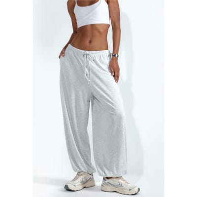Dames Lange Elastische Taille Joggingbroek