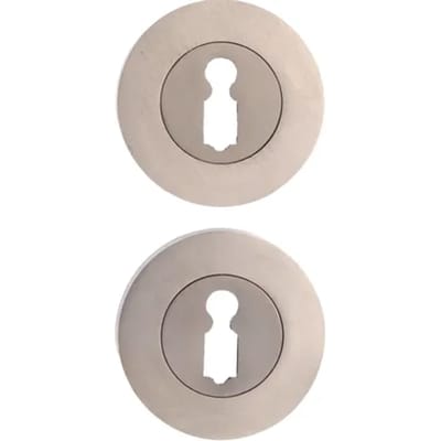 Avenue Sleutelgatrozet Portugal - Metaal - Rond - 51mm - Geborsteld Nikkel - 2 Stuks