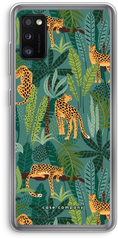 Case Company® - Hoesje geschikt voor Samsung Galaxy A41 hoesje - Luipaard 2 - Soft Cover Telefoonhoesje - Bescherming aan alle Kanten en Schermrand