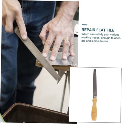 Metaalpolijstvijl - Diamantvijl - Brillen Repareren - Kristalglas Reparatie - 26 x 3 x 3 cm - Zilverkleurig