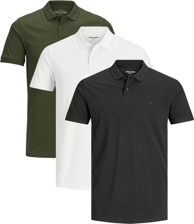Jack & Jones Heren poloshirt 3 pack Basic