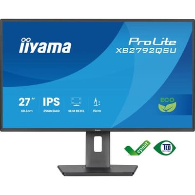 Iiyama ProLite LED-monitor Energielabel B (A - G) 68.6 cm (27 inch) 2560 x 1440 Pixel 16:9 3 ms IPS LED