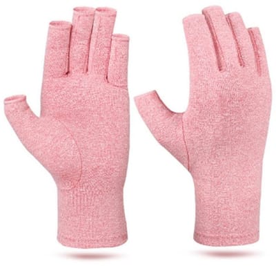 Dailygoody - artritis-handschoenen - compressiehandschoenen - vingerloos ontwerp - grijs paars roze Beige zwart - drukhandschoenen - geschikt voo...