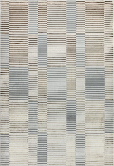 Easy Living - Aurora-Ripple Vloerkleed - 160x230  - Rechthoek - Laagpolig Tapijt - Modern - Blauw, Grijs