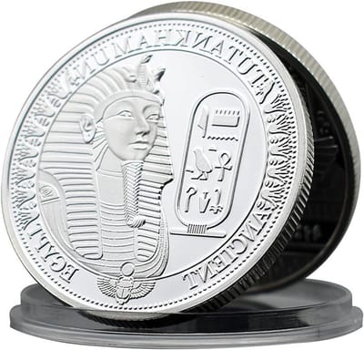 Herdenkingsmunt Isis - Egyptische Munt - Verzamelen - Oude Egyptische Mysterie - 4.06 cm - Metaal