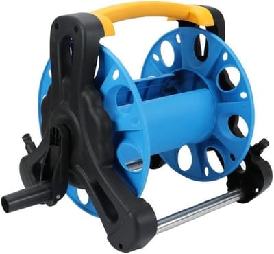 Slangoproller - Waterslang haspel - Tuin en auto - Stabiel driehoekontwerp - Tot 40 meter - Blauw Geel