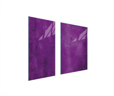 TMK ArtDeko Serie - Glazen Beschermer - 75x52 cm - Fiolet - Antibacterieel