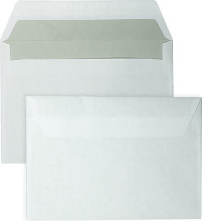 C6 Enveloppen A6 formaat wit - 114 x 162 mm - 25 stuks - Zelfklevend met plakstrip - 80 Gram - DULA
