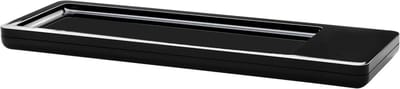 Penschaal i-Line CHROME, elegante, moderne pennenbakje met magneet voor paperclips en antislip schuimbodem, 17650-13, zwart