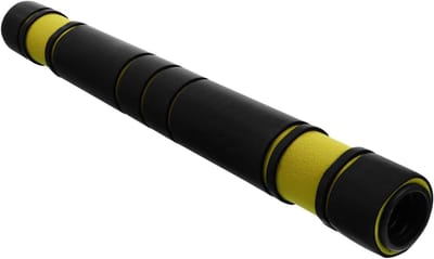 Dumbbell Verbinding - Fitness Staaf - Kracht Training - Vergroot Wrijving - 40 cm Lengte - Geel
