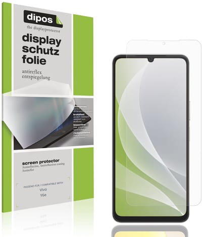 dipos – 4x Matte Beschermfolie geschikt voor Vivo Y6e | Krasbestendige & antireflecterende Screenprotector Ultra-Thin