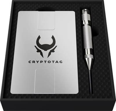 CRYPTOTAG Zeus Starter Kit - Seed phrase back-up