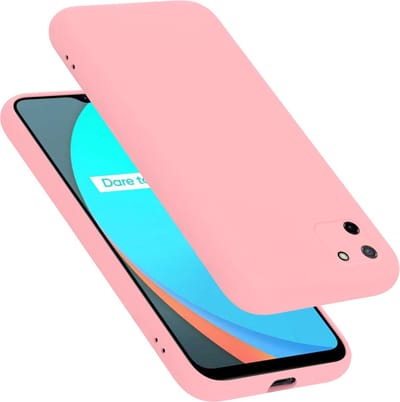 Cadorabo Hoesje geschikt voor Realme C11 2020 in LIQUID ROZE - Beschermhoes gemaakt van flexibel TPU silicone Case Cover
