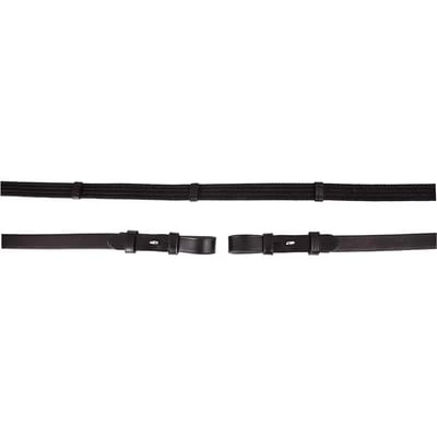 Premiere Teugel linnen 19mm blinde sluiting Black - Full | Teugels paard