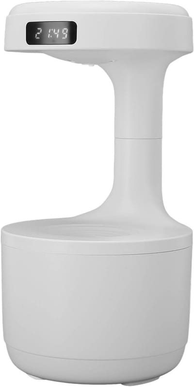 Luchtbevochtiger - Mistmaker - Luchtkwaliteit Verbeteren - Anti Zwaartekracht - 800ml Capaciteit - Wit