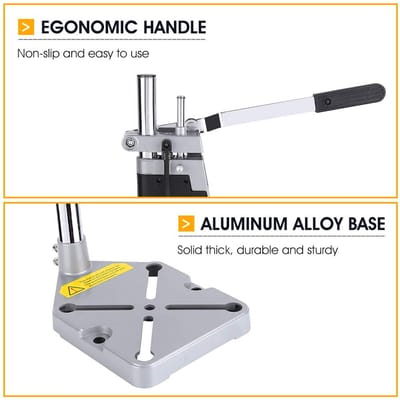 Dailygoods - Boormachinestandaard - Verstelbaar - Stabiel - 230 V - Nauwkeurig - Hoogte 400 mm - Geschikt voor vele modellen