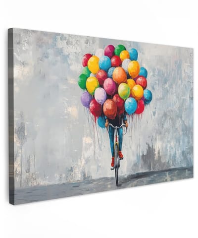 Dailygoods- Canvas Schilderij 120x80 cm - Wanddecoratie Woonkamer - Wanddecoratie Slaapkamer - Street Art - Vintage - Unieke Afbeeldingen