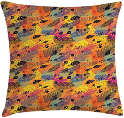 ABAKUHAUS Kussenhoes – Herfst Sketchy Plantation – 45x45 cm – Beidzijdig bedrukt