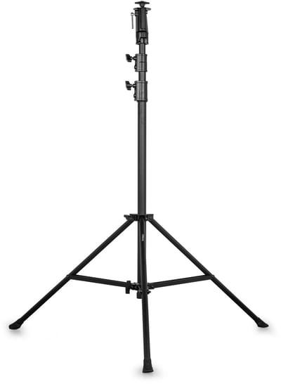Vonyx LSQ30 Lichtstatief pro - Standaard met veerdemping - Belastbaar tot 40kg - 135-300cm - Zwart