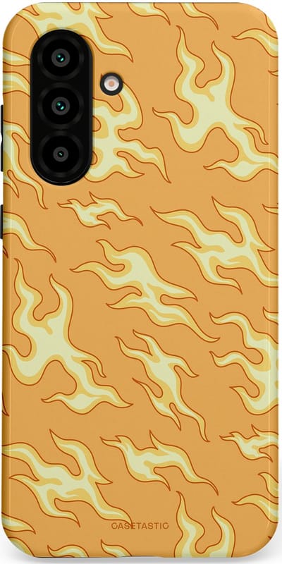 Casetastic Hoesje Geschikt voor Samsung A56 / A36 - Stijlvolle Beschermende Duo-layer Case - Vlammen van passie