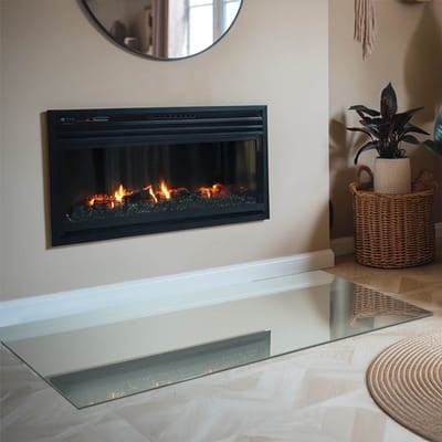 Coloray Vloerplaat Houtkachel - Vloerplaat voor Houtkachel - 140 cm x 70 cm - Vloerplaat Open Haard - Groente Vloerplaat Kachel - Vloerplaat Voor Kachel - Plaat voor Onder Kachel - Kachel Vloerplaat - Plaat Kachel