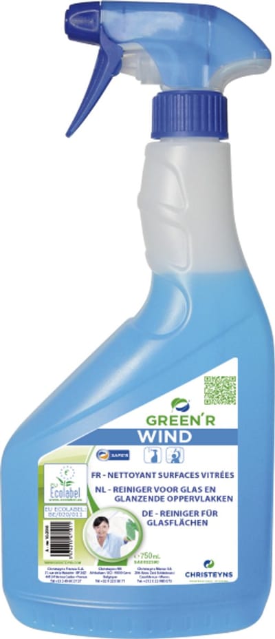 Glas en ruitenreiniger Christeyns Green'R Wind 750 ml