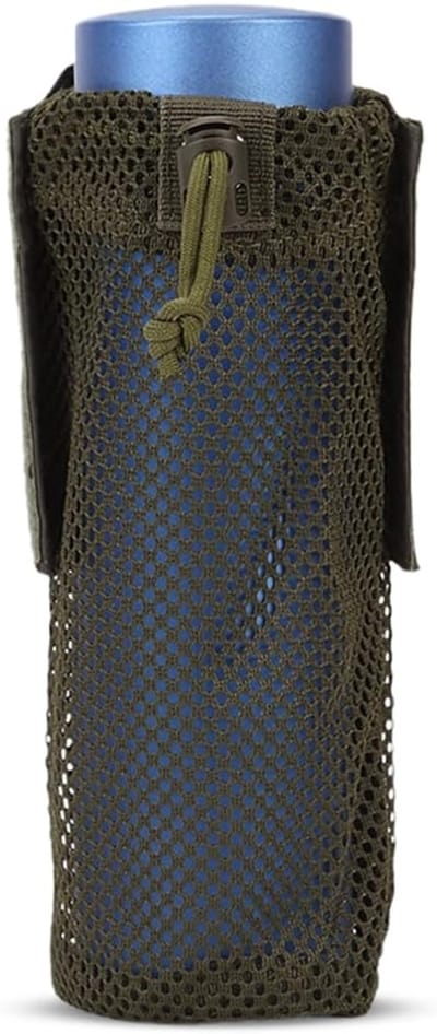 Vouwbare Flessenhouder met Trekkoord, Ideaal voor Kamperen, Fietsen en Wandelen, Lichtgewicht en Duurzaam