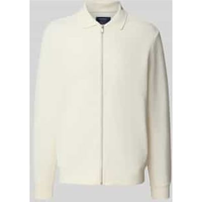 Cardigan met polokraag en ritssluiting