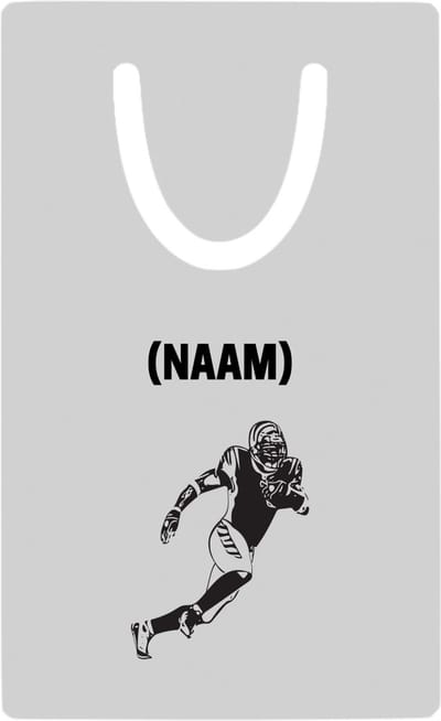 Hacebo® - American football met eigen naam metalen boekenlegger - Sport - Sporter - American footbaal Bladwijzer boekenleggers - 7.6 cm x 5cm