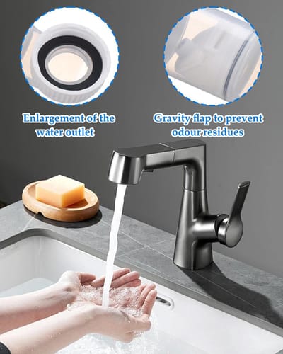11/4 inch siphon, flexible drain hose for washbasin, white, 1 piece - ShopVlot