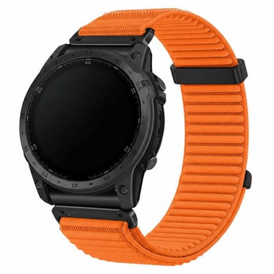 Nylon bandje - geschikt voor Garmin Fenix 5S (Plus) / 6S / 7S / 8 (43 mm) / Approach S12 / S42 / S70 42 mm / Epix Pro (Gen 2) 42 mm / D2 Delta S / Mk3(i) 42 mm - oranje
