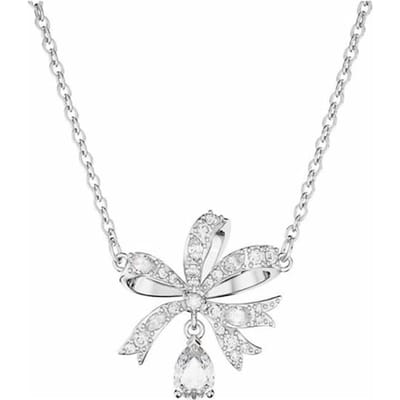 Collier pendentif logo Hyperbola Swarovski pour femme Argent 5660032 Box+Shopping Bag white