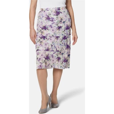 Iets zwierige gedessineerde rok - bessen / salie / gedess. - Gr. 38 van Goldner Fashion