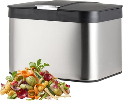 Gft-afvalakje - aanrecht - 4,5 l - rvs